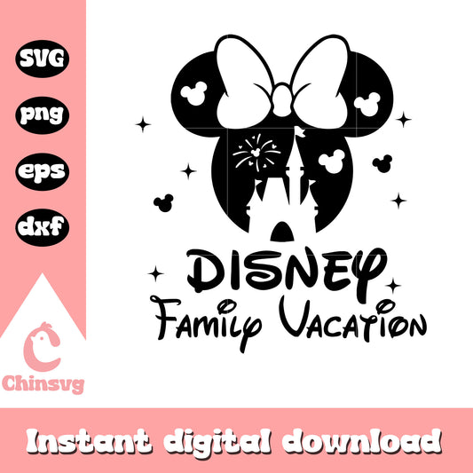 Minnie castle disney family vacation png, disney vacation png