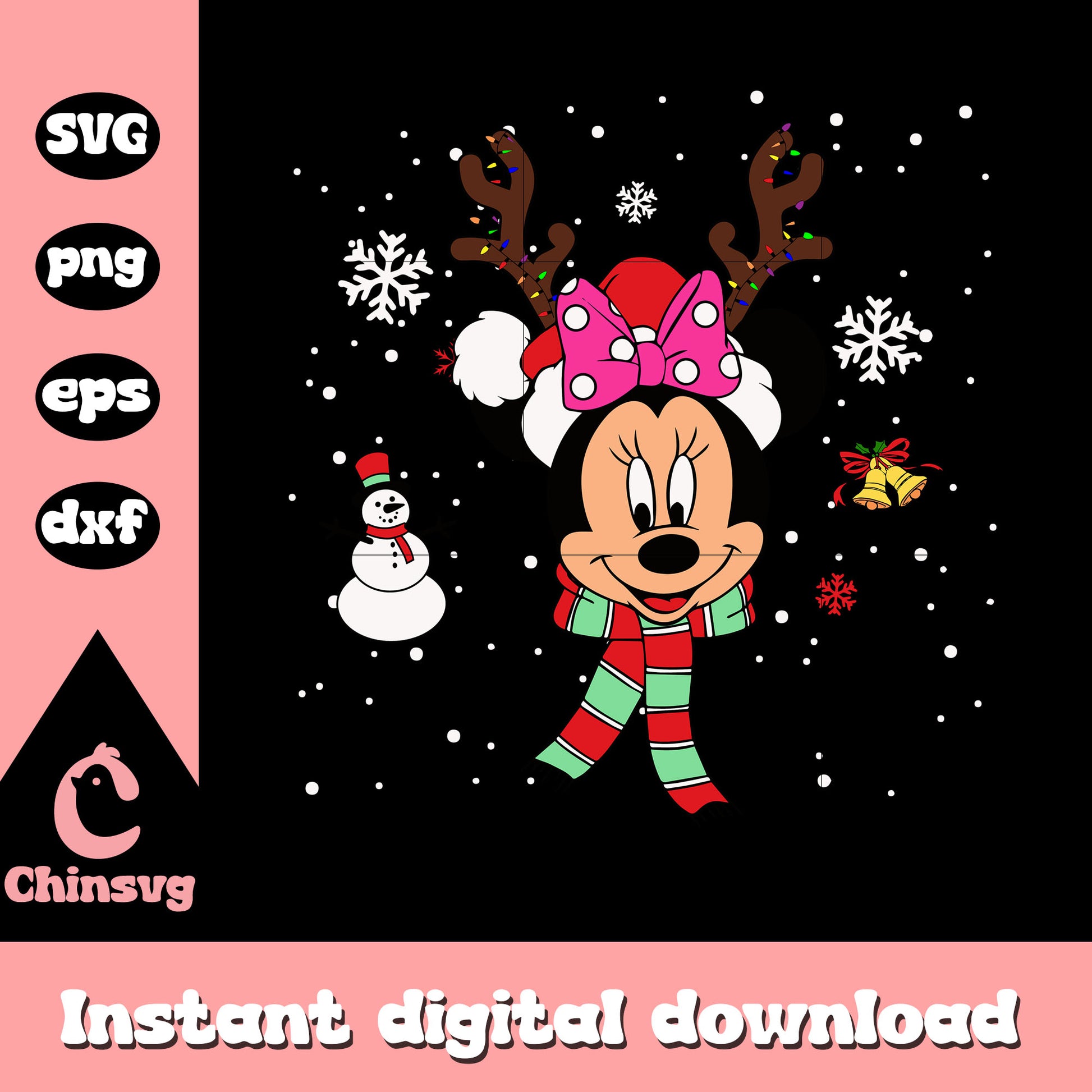 Minnie christmas day svg, minnie mouse svg, disney christmas outfits svg