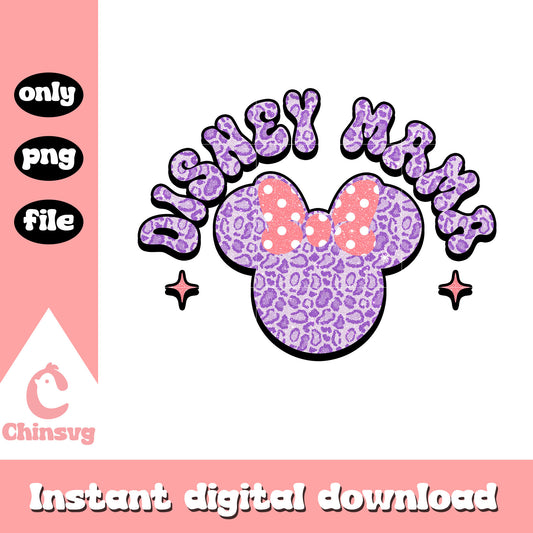 Minnie head disney mama png, minnie mouse png, mama png