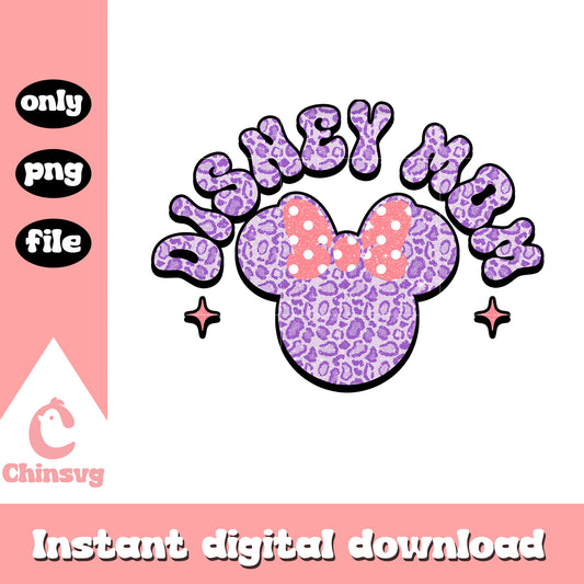 Minnie head disney mom png, minnie mouse png, mama png