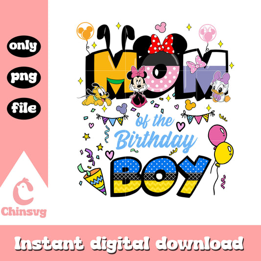 Minnie mom birthday boy png, minnie mouse png, mama png