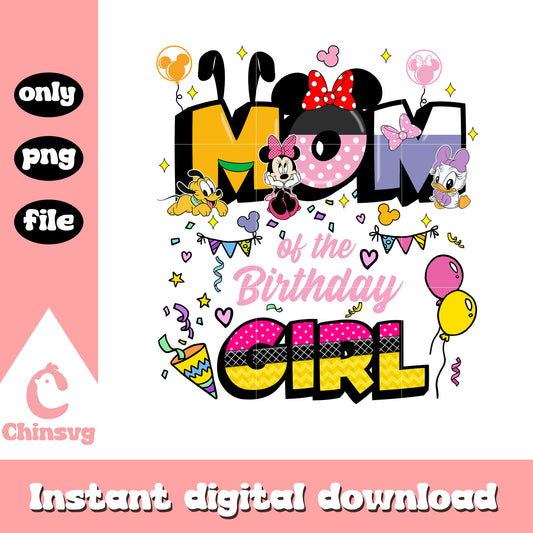 Minnie mom birthday girl png, minnie mouse png, mama png