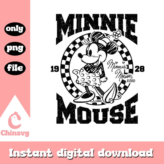 Minnie mouse 1928 xoxo png, xoxo png, minnie character png