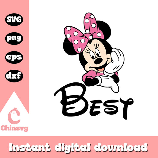 Minnie mouse cute best svg, minnie mouse svg, disney minnie mouse svg