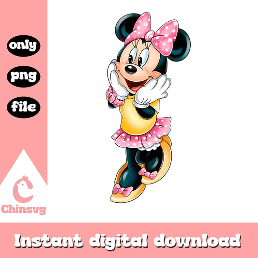 Minnie mouse disney design png, minnie mouse cartoon png