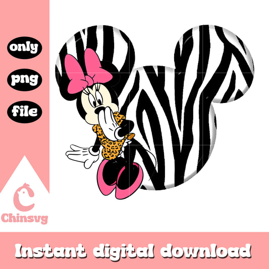 Minnie mouse disney head design png, disney minnie mouse cartoon png