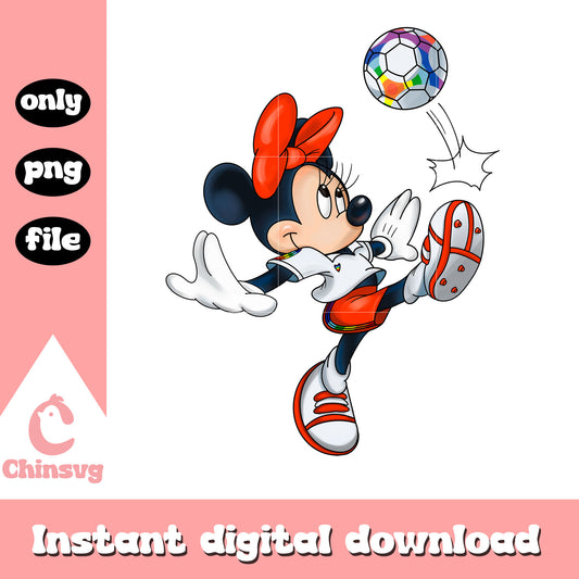 Minnie mouse football disney design png, minnie mouse png