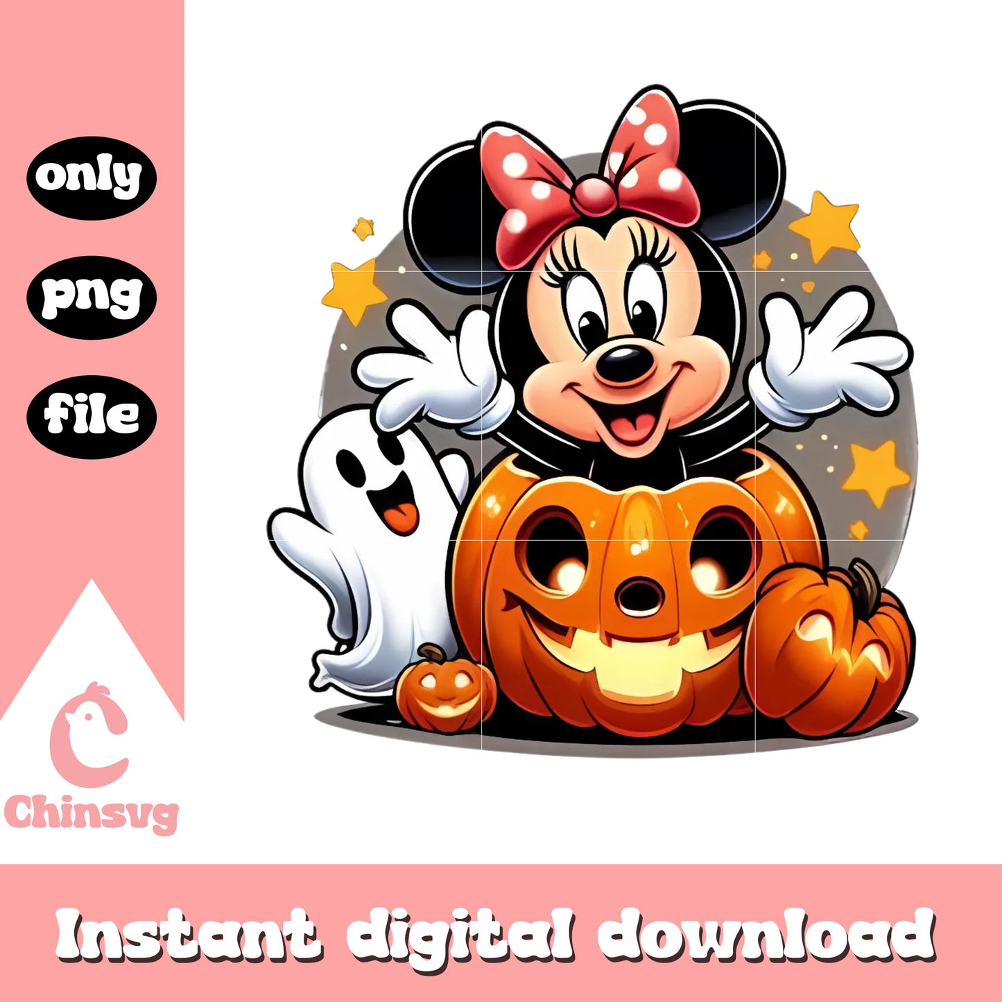 Minnie mouse on halloween day png, spirit halloween coupon png