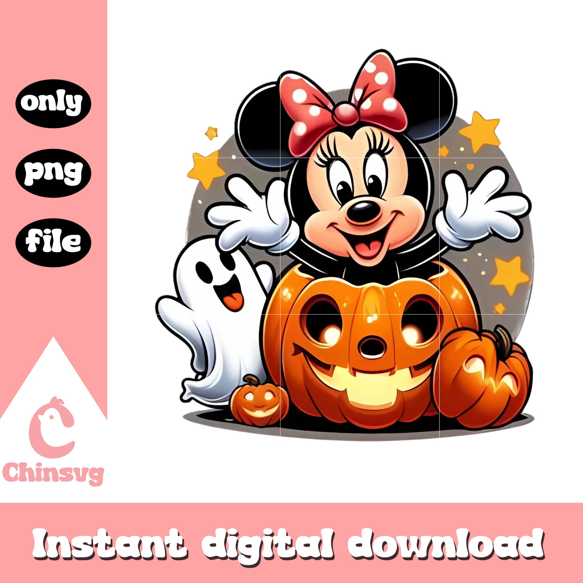Minnie mouse on halloween day png, spirit halloween coupon png