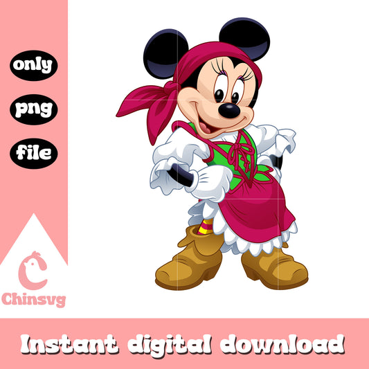 Minnie mouse pirate design png,  disney minnie pirates png 