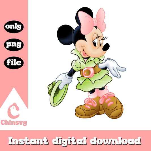 Minnie mouse safari design png, minnie mickey mouse png