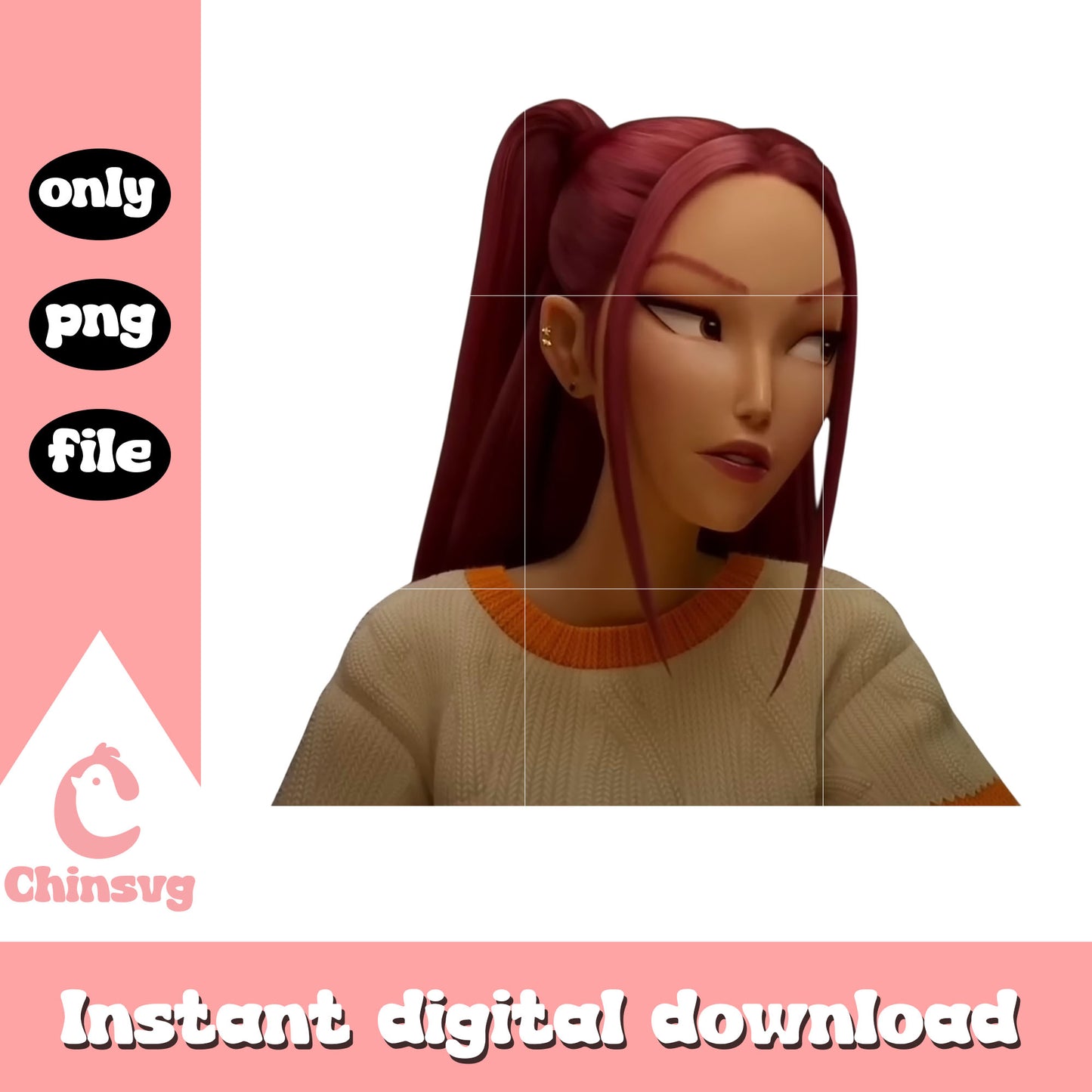 Mira huntrix character png, kpop demon hunter cast png