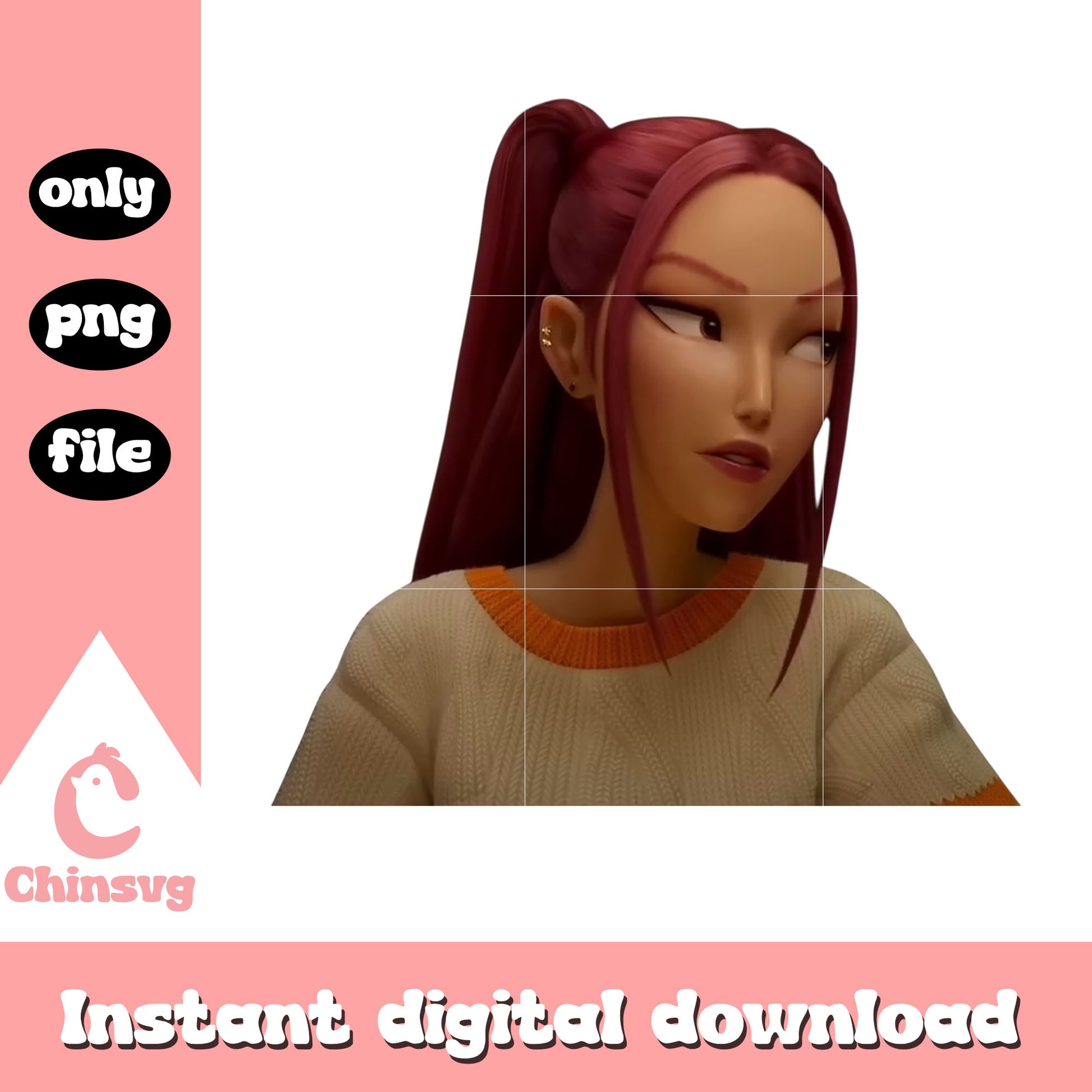 Mira huntrix character png, kpop demon hunter cast png