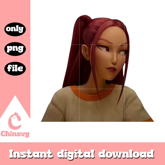 Mira huntrix character png, kpop demon hunter cast png