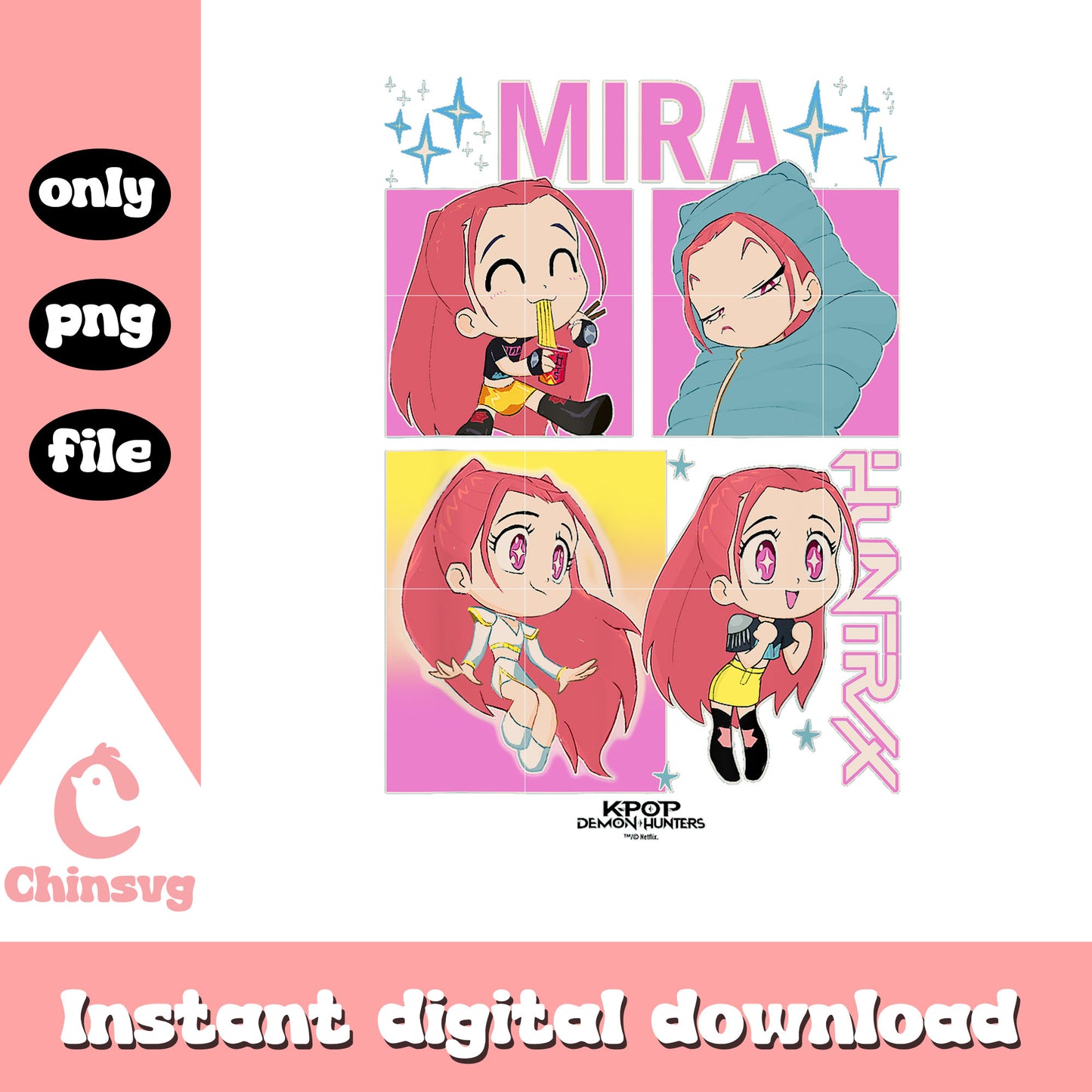 Mira huntrix kpop demon hunters png, rumi huntrix png