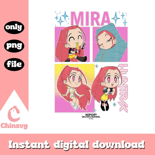 Mira huntrix kpop demon hunters png, rumi huntrix png
