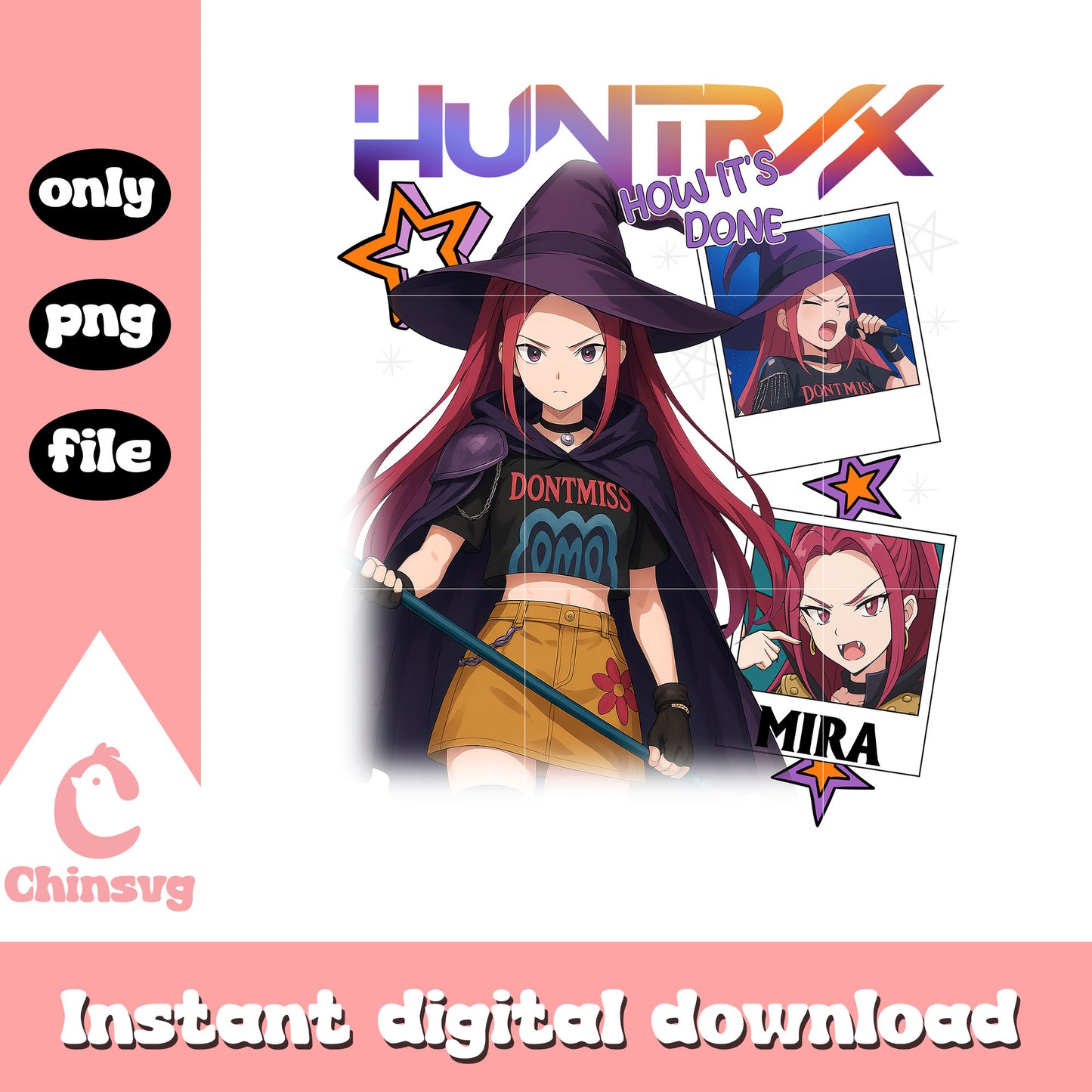 Mira huntrix witch halloween costume png, mira character png