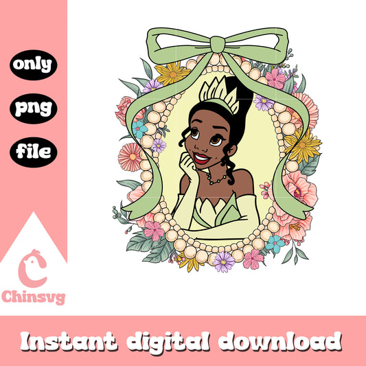 Mirror tiana princess design png, The princess and the frog png