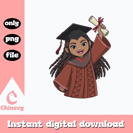 Moana Graduation PNG, Disney Princess Graduate, Grad Cap PNG