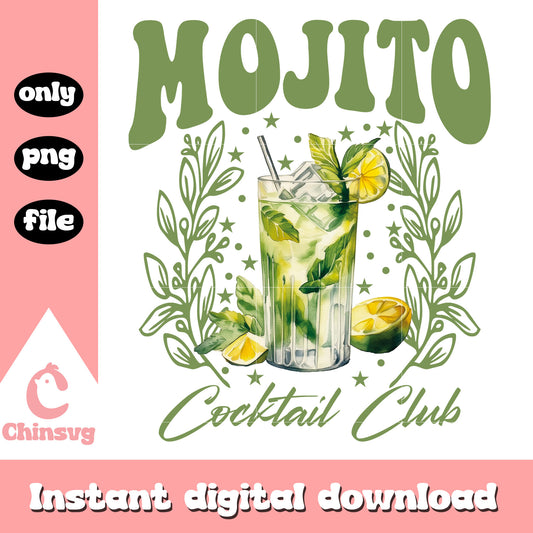 Mojito cocktail club png, cocktail club png, summer cocktails png