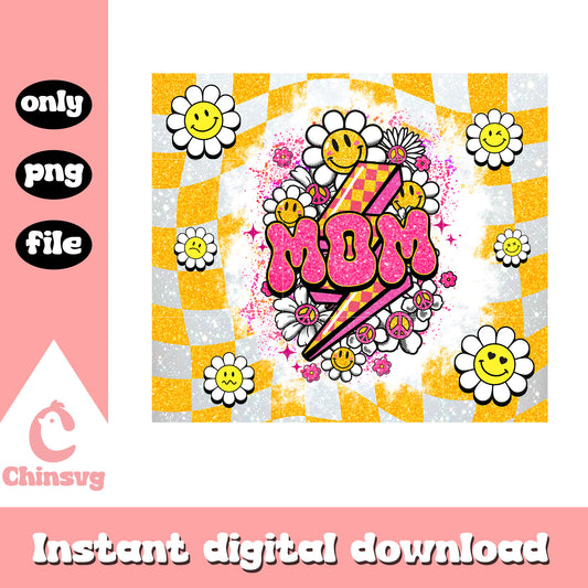 Mom lightning bolt design png, lightning bolt png, mama png