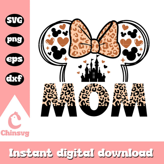 Mom minnie mouse ears animal kingdom svg, animal kingdom svg