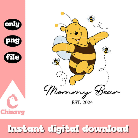 Mommy bear est 2024 pooh bee png, winnie the pooh png, disney png