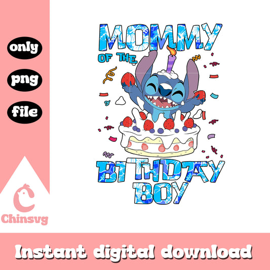 Mommy of the birthday boy png, stitch character png, disney png