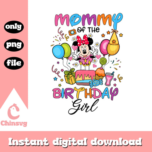 Mommy of the birthday girl png, disney birthday png, minnie png