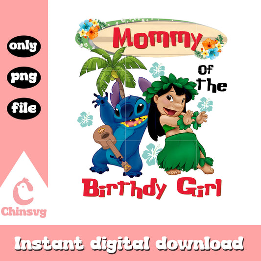 Mommy of the birthday girl stitch lilo png, stitch summer​ png