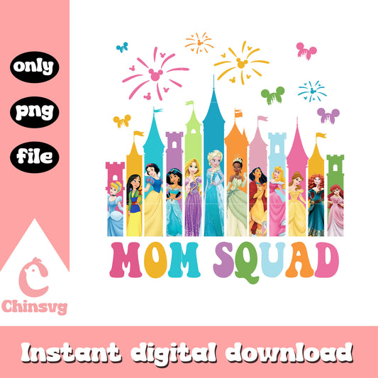 Mom squad disney princess png, mom squad png, disney princess png