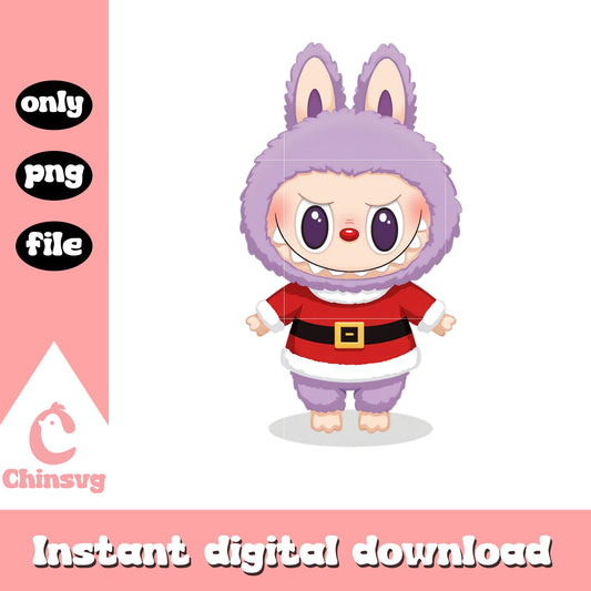 Monster labubu doll design png, popmart labubu png
