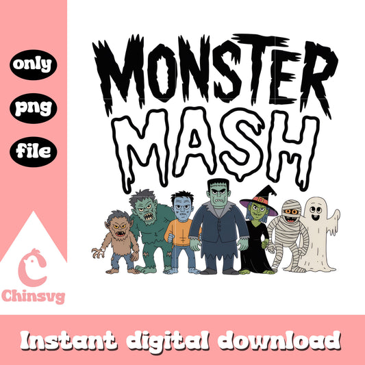 Monster mash characters clipart png, monster mash character png