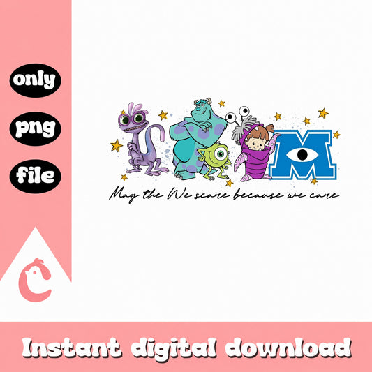 Monsters Inc Characters PNG, Disney Pixar PNG, We Scare Because We Care PNG