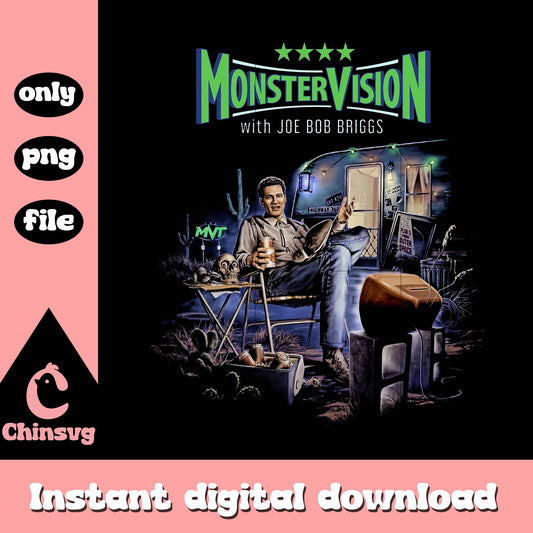 Monster vision with joe bob briggs png, 80s horror movies png