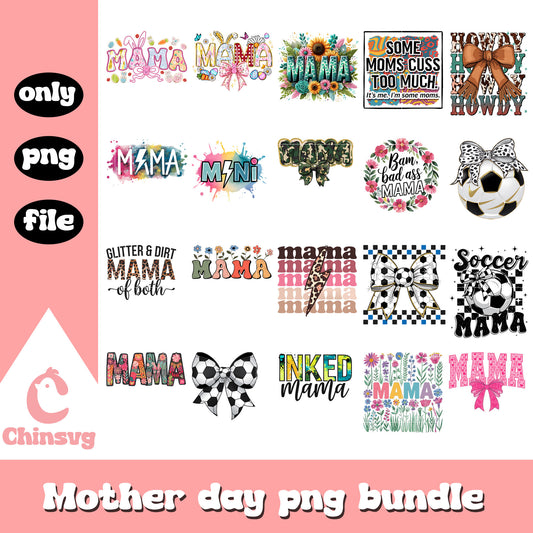 Mother day quotes costume bundle png, when in mother day png