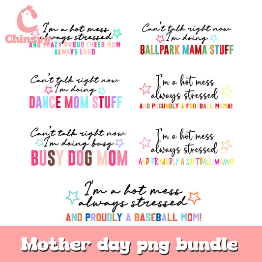 Mother day quotes design bundle png, mom quotes​ png, mom png