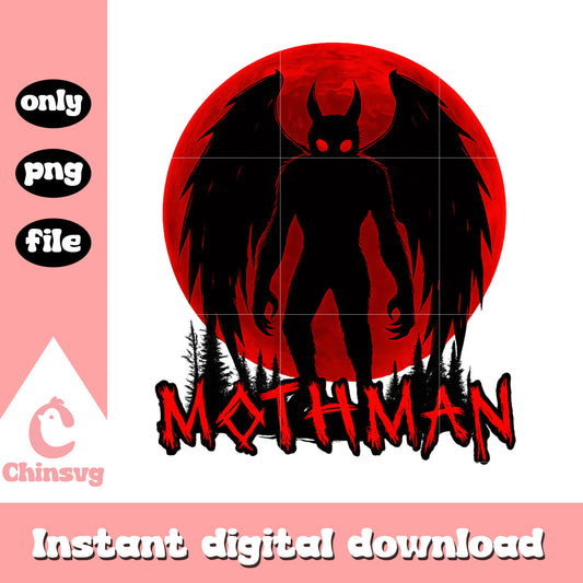 Mothman cryptid scary design png, mothman png, horror png
