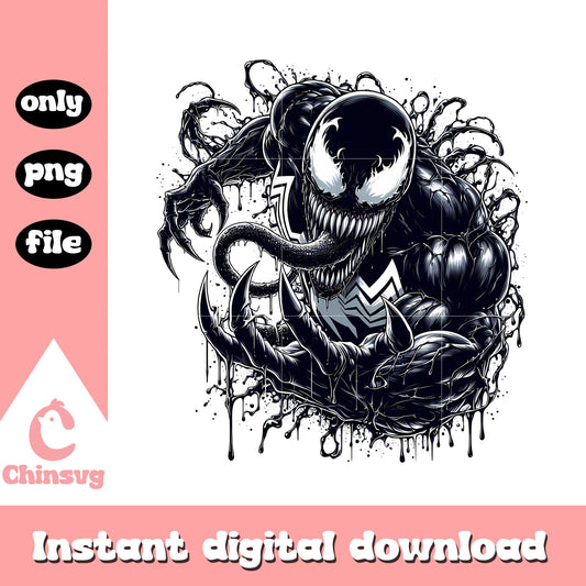 Movie character venom design png, venom movies png