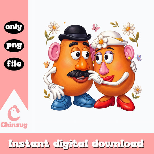 Mr And Mrs Potato Head Couple PNG, Toy Story PNG, Disney PNG