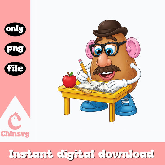 Mr Potato Head Back To School PNG, Teacher PNG, Toy Story PNG