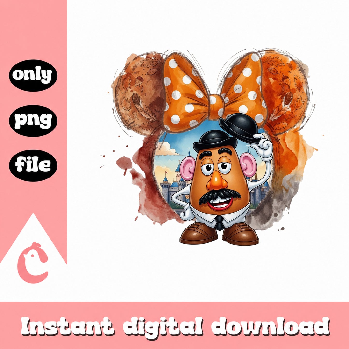 Mr Potato Head Disney Fall PNG, Toy Story PNG, Thanksgiving PNG