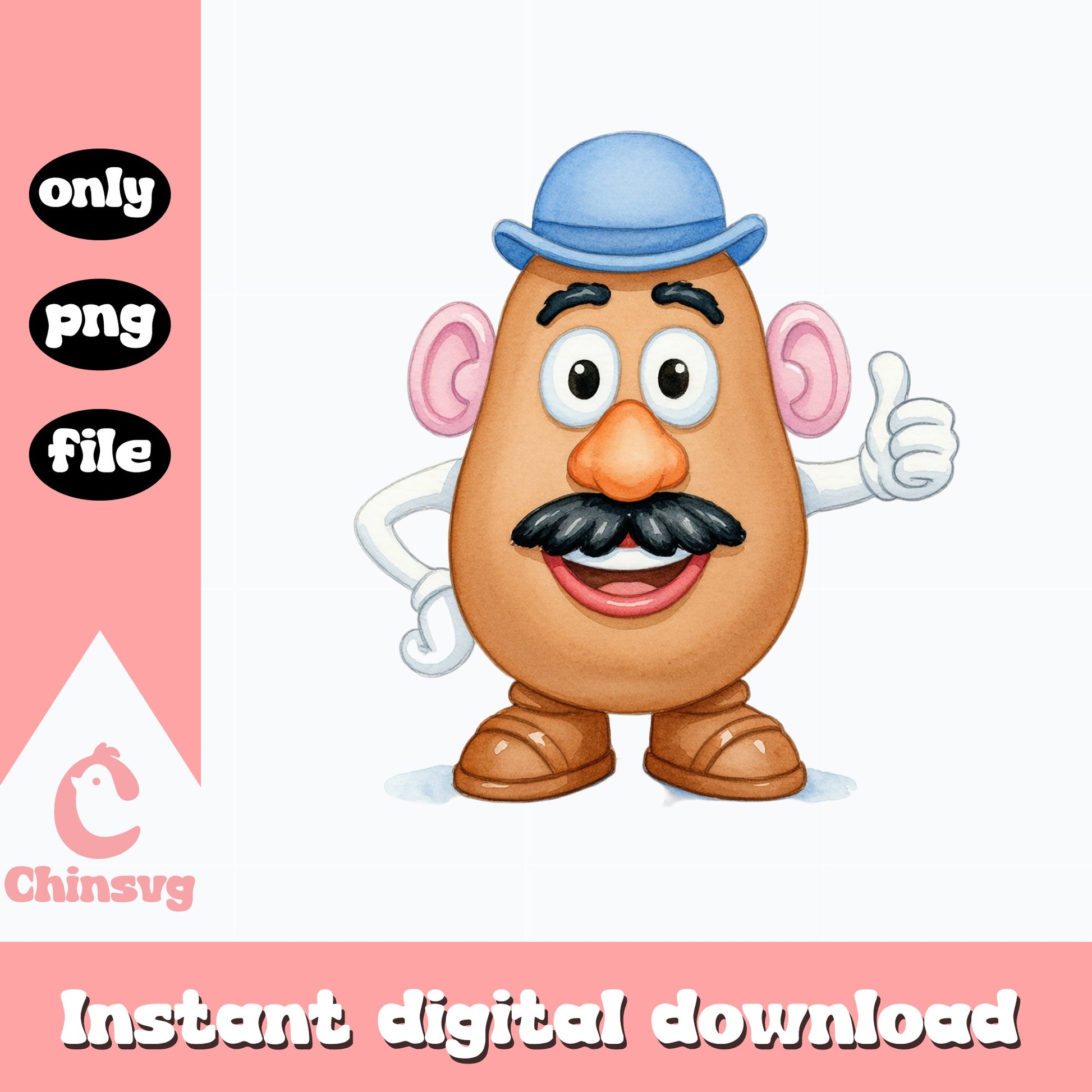 Mr Potato Head PNG, Toy Story Clipart, Disney PNG