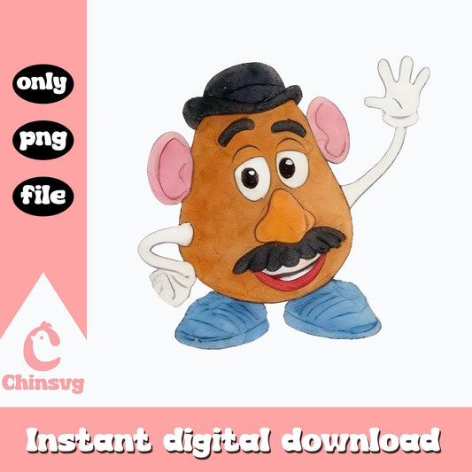 Mr Potato Head Toy Story PNG, Disney Pixar PNG, Sublimation PNG