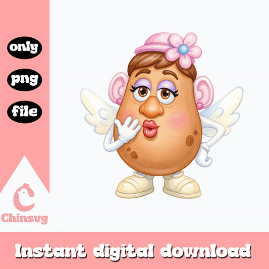 Mrs Potato Head Angel PNG, Toy Story PNG, Disney Pixar PNG
