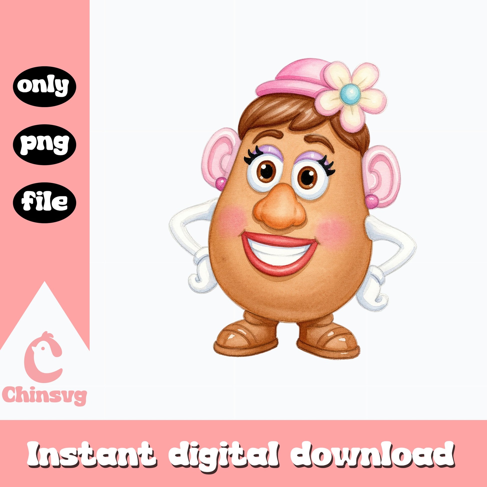 Mrs Potato Head Toy Story PNG, Disney Pixar PNG, Clipart PNG