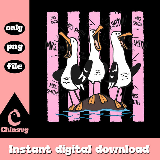 Mrs Smith Geese PNG Bundle, Teacher Appreciation Gift, Funny Goose PNG