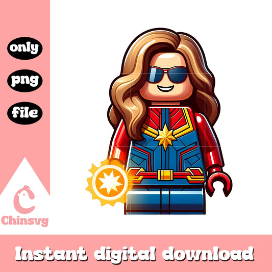 Ms.marvel minifigures design png, lego marvel avengers png