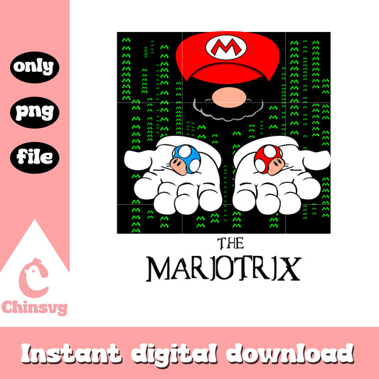 Murshroom the marotrix mario hand png, super mario bros game png