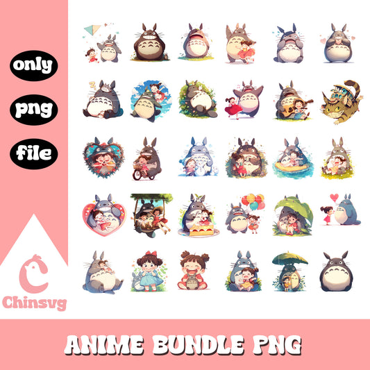 My neighbor totoro characters bundle png